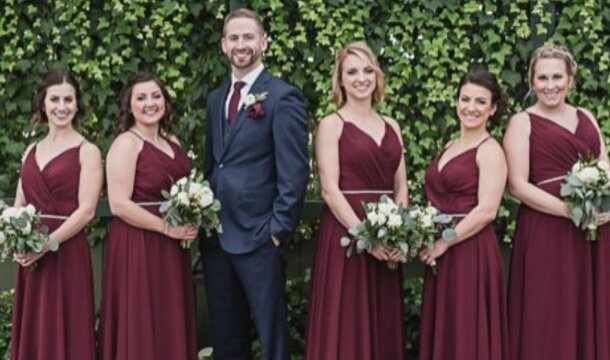 Burgundy Wedding Dress