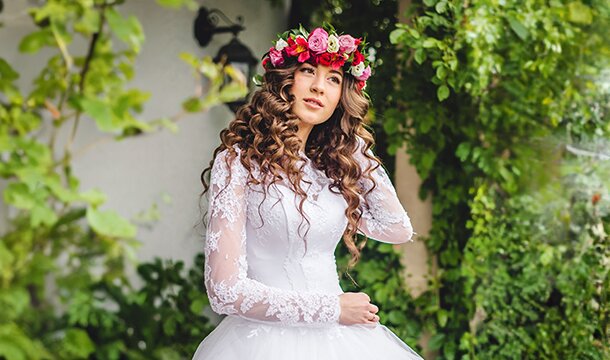 Adding sleeves to a wedding dress