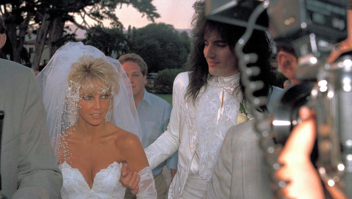 Tommy Lee and Heather Locklear wedding