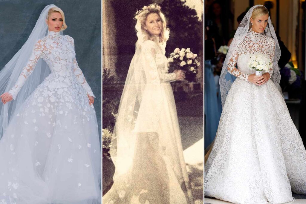 Nicky Hilton and Paris wedding dress