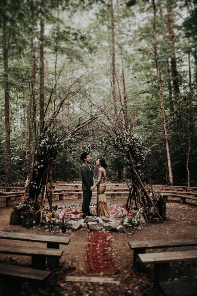 Pagan wedding couple