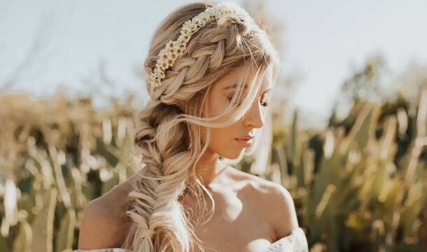 boho wedding hair 1