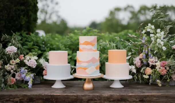 Simple Two Tier Wedding Cake