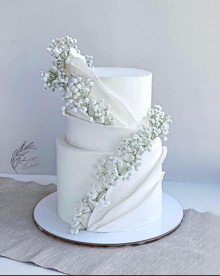 tow tiers wedding cake