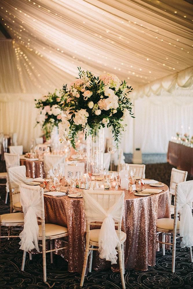 Rose gold and gold wedding