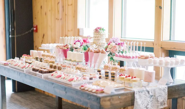 wedding dessert table