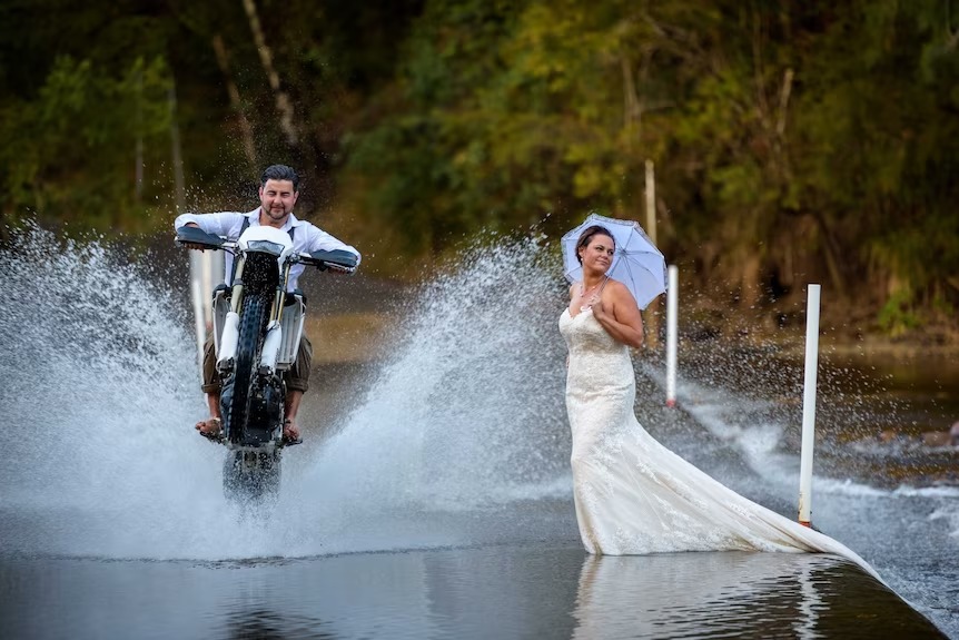 What are trash the dress photos?