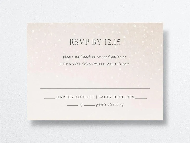 Wedding rsvp card