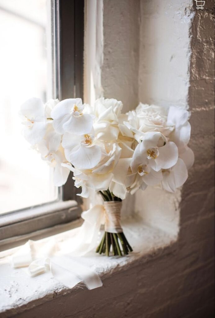 Bridal Bouquet with White Orchids