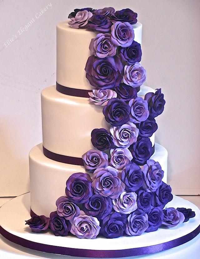 Purple wedding cakes ideas