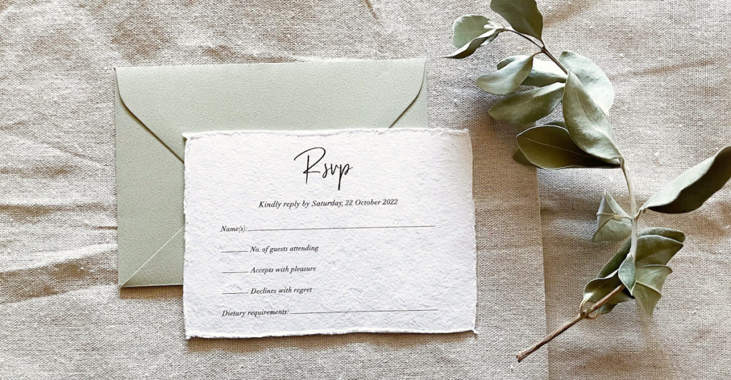 RSVP wedding cards