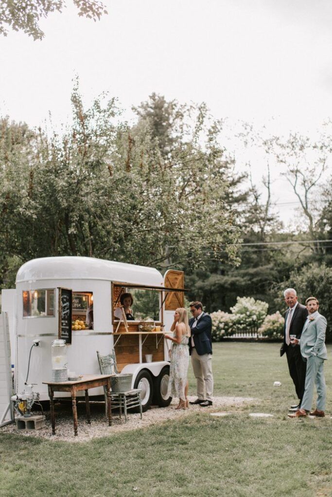 Romantic wedding bar