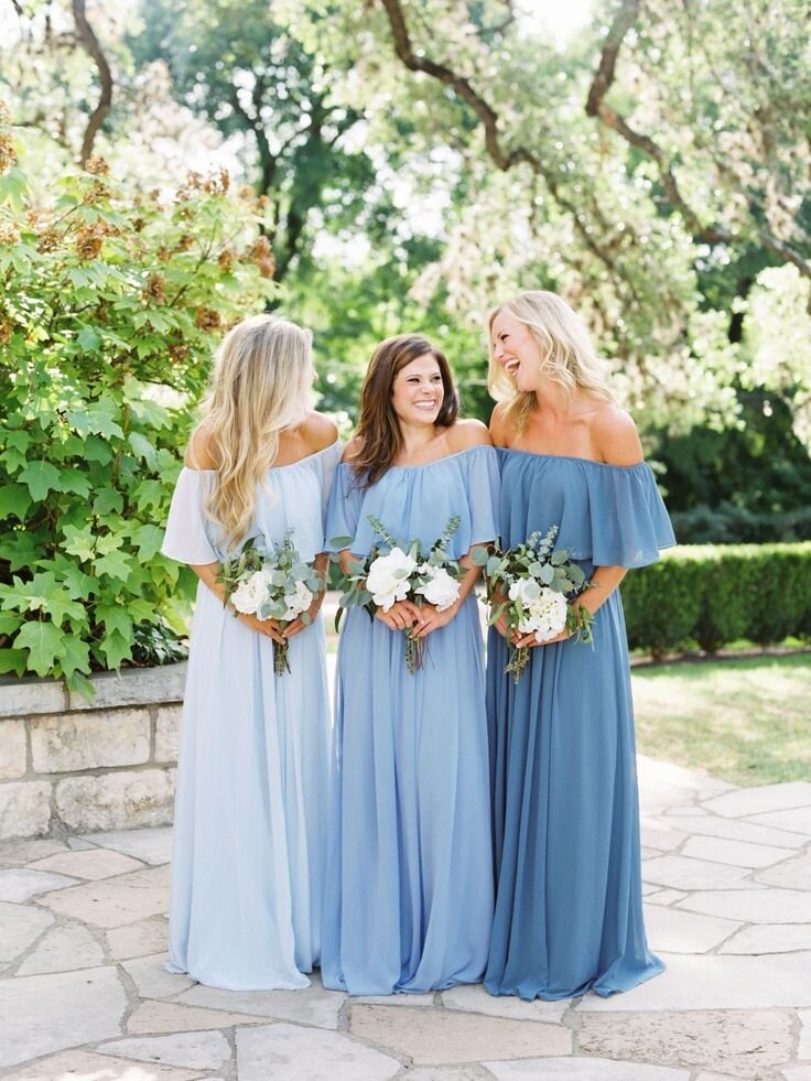 blue wedding dresses